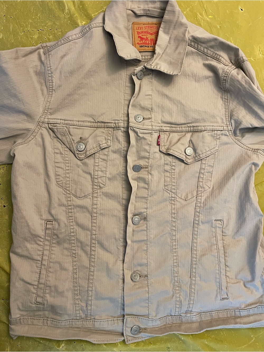 Levi's gray denim jacket Medium Pre-Owned